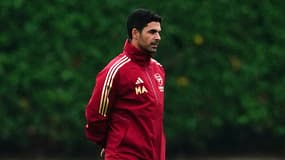 Mikel Arteta à l'entrainement avec Arsenal le 19 septembre 2023