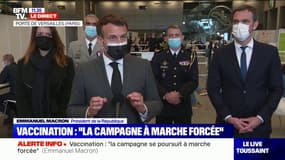 Emmanuel Macron: "À partir de lundi, les vaccinations commenceront pour les plus de 50 ans