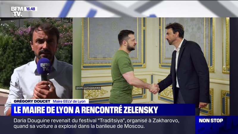 Grégory Doucet, maire de Lyon, raconte sa rencontre avec Volodymyr Zelensky