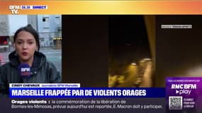 Marseille frappée par de violents orages