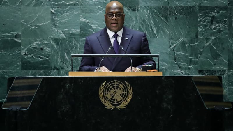 Félix Tshisekedi, président de la RDC, le 20 septembre 2023