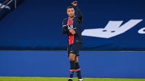 Kylian Mbappé lors du match PSG-Montpellier, au Parc des Princes le 22 janvier 2021