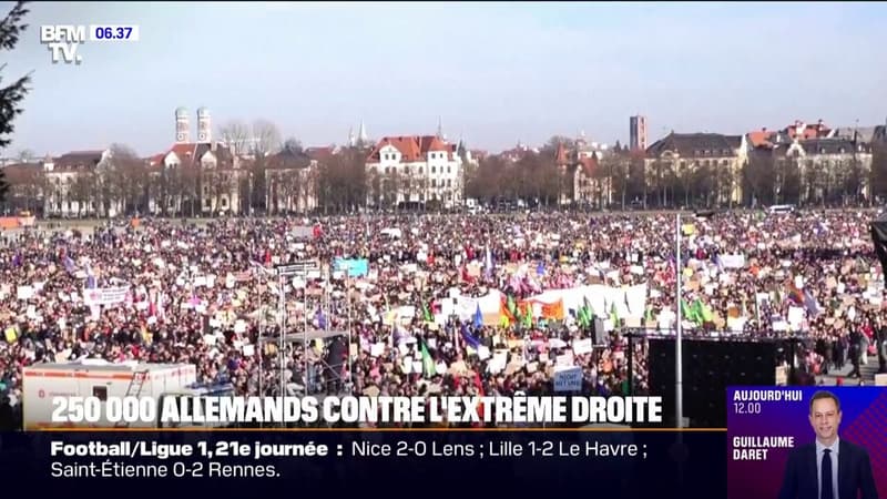 Allemagne: 250.000 manifestants réunis contre l'extrême droite à Munich