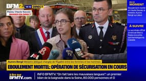 Éboulement mortel en Haute-Savoie: la ministre Aurore Bergé s'est rendue sur place