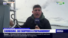 Cherbourg: dix skippers s'entraînent pour la 15e édition de la Transat Jacques-Vabre