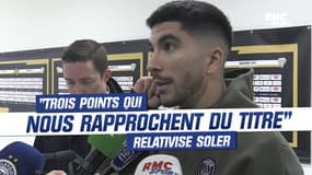 Angers 1-2 PSG : "Trois points qui nous rapprochent du titre" relativise Soler