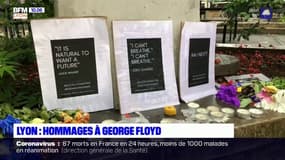 Des Lyonnais ont rendu hommage à George Floyd