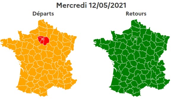 Le trafic est classé rouge mercredi 12 mai en Ile-de-France. Le trafic est classé rouge mercredi 12 mai en Ile-de-France.