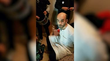 Redoine Faïd lors de son interpellation à Creil, dans l'Oise, le 3 octobre 2018.