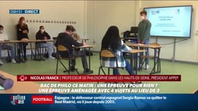 Nicolas Franck, professeur de philosophie dans les Hauts-de-Seine explique pourquoi le bac de philo est "une épreuve pour rien" cette année