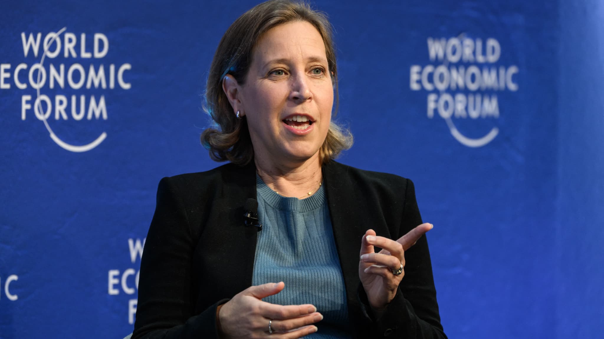 Susan Wojcicki, en mai 2022 à Davos en Suisse