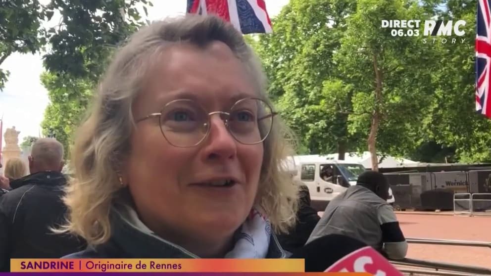 “The English, we love them”, Sandrine came from Rennes to see the queen