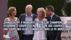 Le Barça inaugure une statue de Cruyff