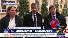 "Jupiter, c'est fini (...) Il faut sortir du déni." Olivier Faure a demandé "un changement de méthode" lors de sa consultation à Matignon