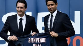 Unai Emery et Nasser Al-Khelaïfi