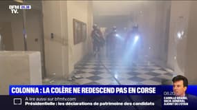 Un rassemblement de soutien à Yvan Colonna dégénère à Ajaccio, le tribunal en partie incendié par des manifestants