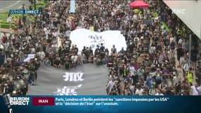 Hong Kong: de violents affrontements en marge d'une nouvelle manifestation massive