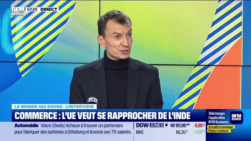 Le monde qui bouge - L'Interview : Commerce, l'UE veut se rapprocher de l'Inde - 14/01
