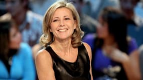 Claire Chazal sur son plateau en 2011.