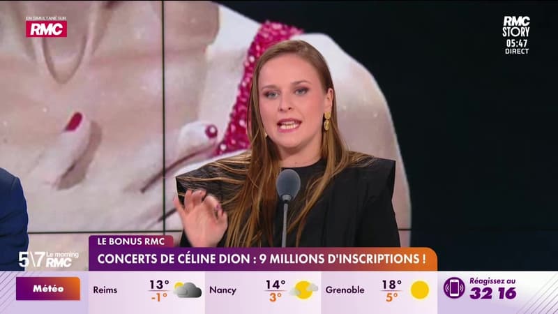 Le bonus RMC : Concerts de Céline Dion, 9 millions d'inscriptions ! - 03/04