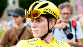 Demi Vollering sur le Tour de France en août 2024