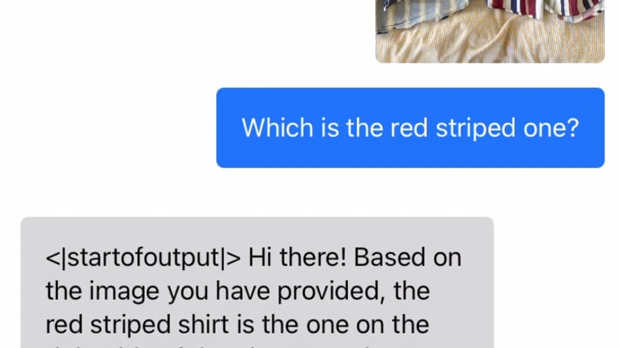  Autre application possible pour l'utilisateur, demander les couleurs de ses vêtements.