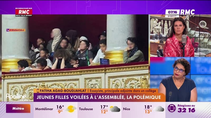 Jeunes filles voilées à l'Assemblée : "Ce n'est pas anodin"