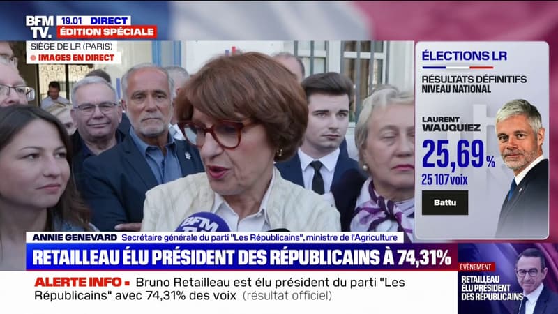 Présidentielle: pour Annie Genevard, 