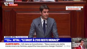 IVG dans la Constitution: pour Gabriel Attal, "ce texte est un rempart aux faiseurs de malheur"