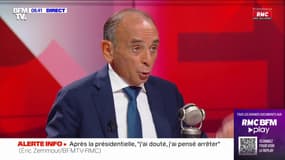 Éric Zemmour: Après la présidentielle, "j'ai douté, je pensais m'arrêter"