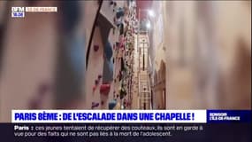 Paris: une salle d'escalade dans une chapelle du 8e arrondissement