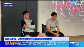 Visite du RCT Campus pour des jeunes rugbymen varois 