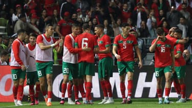 Les joueurs du Maroc