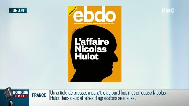 La Une du magazine Ebdo sur "L'affaire Nicolas Hulot"