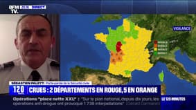 Crues: "Plus de 300 sapeurs-pompiers sont mobilisés", affirme Sébastien Paletti, porte-parole de la Sécurité civile