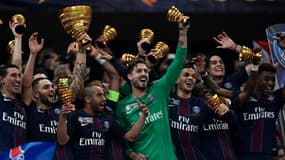 Les Parisiens savourent leur quatrième sacre d'affilée en Coupe de la Ligue.