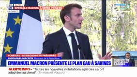 "Plan eau": Macron veut rendre plus fort "le modèle français" de l'eau