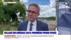 JO 2024: la première pierre du village des médias posée à Dugny