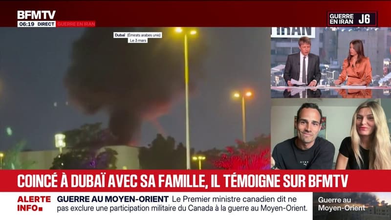 Guerre au Moyen-Orient: bloquée à Dubaï, une famille française explique que le prix du trajet pour aller à Oman coûte habituellement "environ 300-400€" et que depuis le début de la guerre les prix sont montés jusqu'à "2000€"
