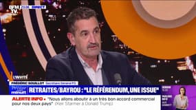 Conclave sur les retraites: "Pour négocier, il faut être deux et là, il n'y a pas de négociation", indique Frédéric Souillot, secrétaire général FO