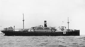 Le Montevideo Maru, navire japonais torpillé pendant la Seconde guerre mondiale, en 1941