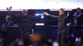 Le groupe Oasis, lors d'un concert à New York en septembre
