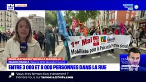 Manifestation du 1er-Mai à Marseille: entre 3.000 et 8.000 personnes ont défilé dans les rues