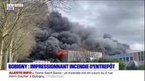 Bobigny: un important incendie, 150 pompiers mobilisés