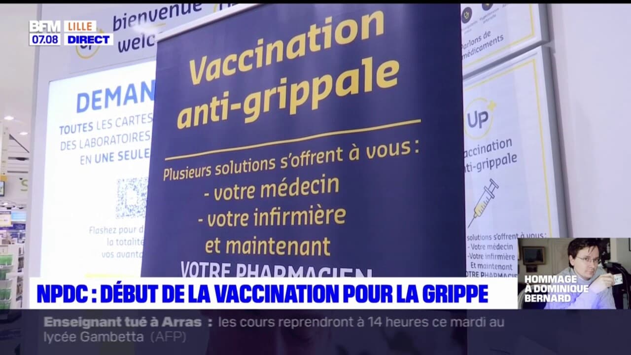 NordPasdeCalais début de la vaccination contre la grippe