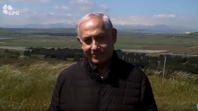 Le Premier ministre israélien lors de sa vidéo d'annonce.