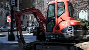 Une mini-pelle de chantier aux Etats-Unis à Washington, photo d'illustration.