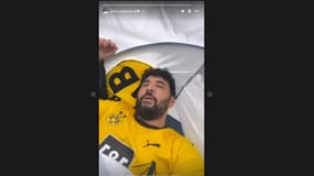 Mohamed Henni campe devant le stade de Dortmund avant le match Borussia-PSG, le 1er mai 2024