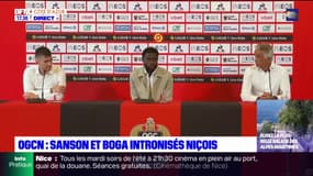 OGC Nice: Sanson et Boga présentés en conférence de presse