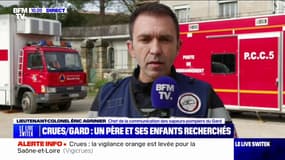 Disparitions liées aux crues dans le Gard: "Le dispositif est encore très important ce matin", selon les pompiers du département